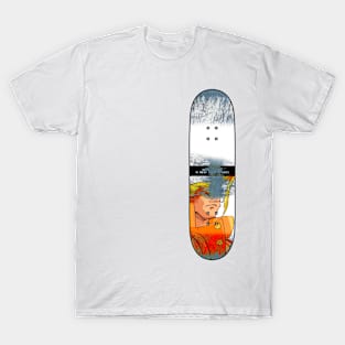 Distressed Skateboard - NC - Charlie T-Shirt